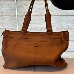 Fossil Tan Leather Shoulder Bag